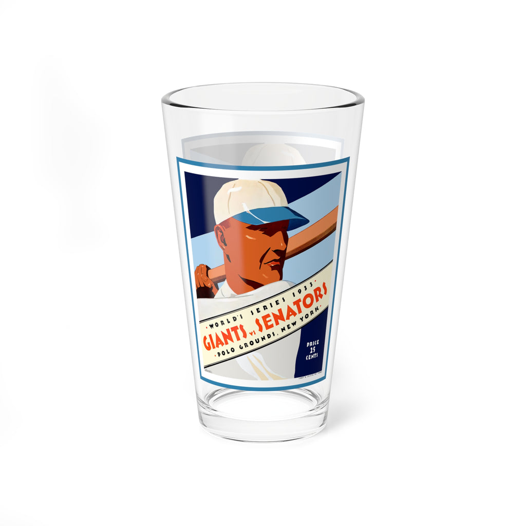 1933 Baseball World Series Giants - Senators  16oz Mixing Glass – Retro Baseball