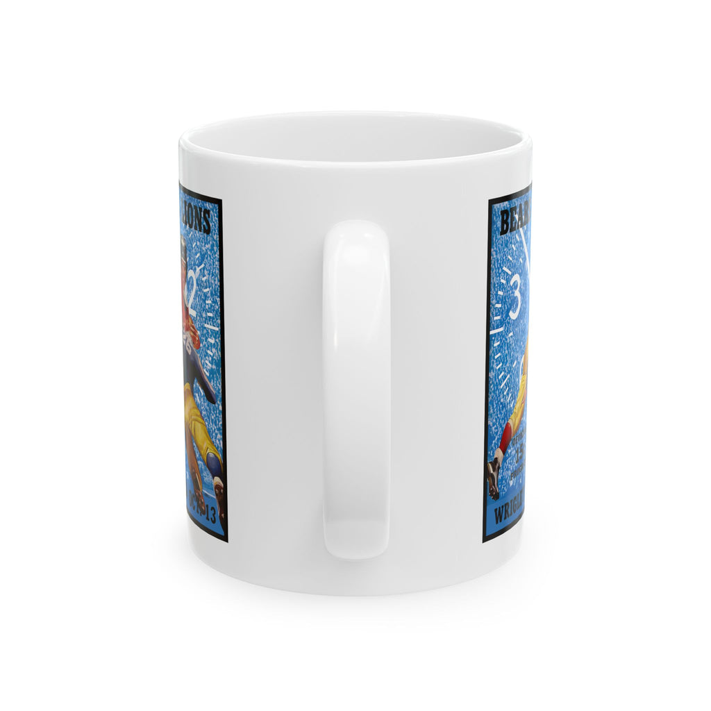 Football Ceramic Mug, 1940 Chicago Bears Detroit Lions Cup for Football Fans, Sports Enthusiasts, Father's Day Gift, Birthday Present