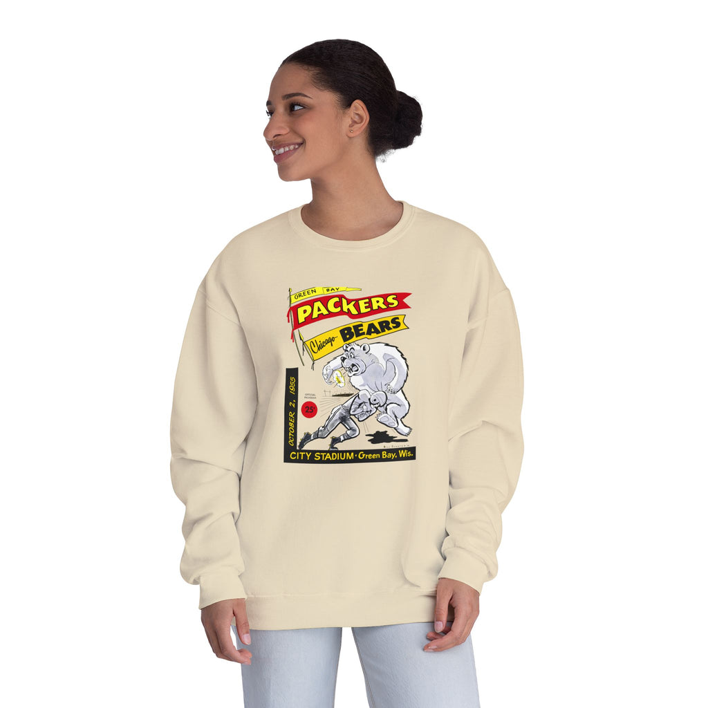 1955 Vintage Bears - Packers Football -  NuBlend® Crewneck Sweatshirt