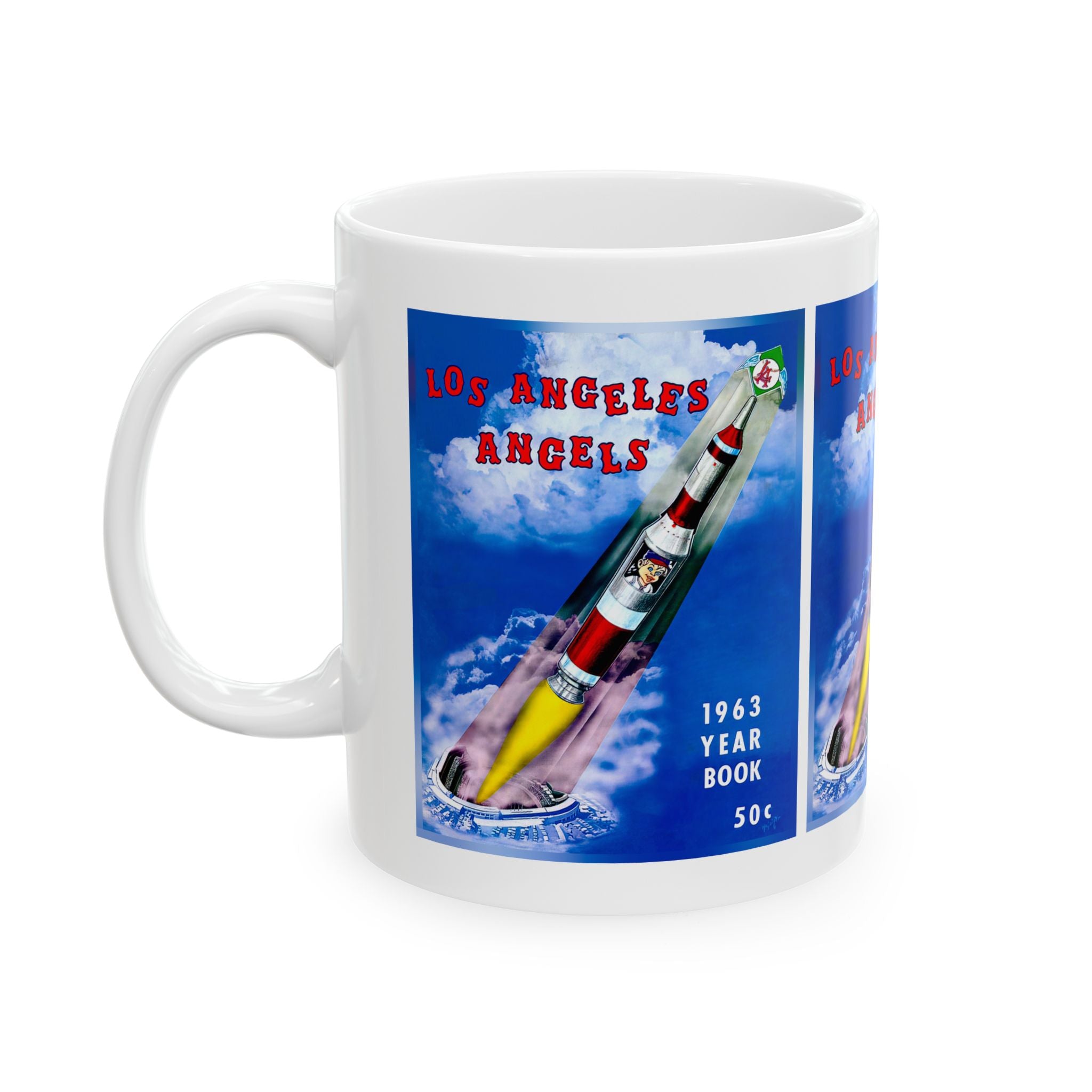 1963 Baseball Los Angeles Mug | Vintage Baseball Ceramic Mug 11oz and 15oz