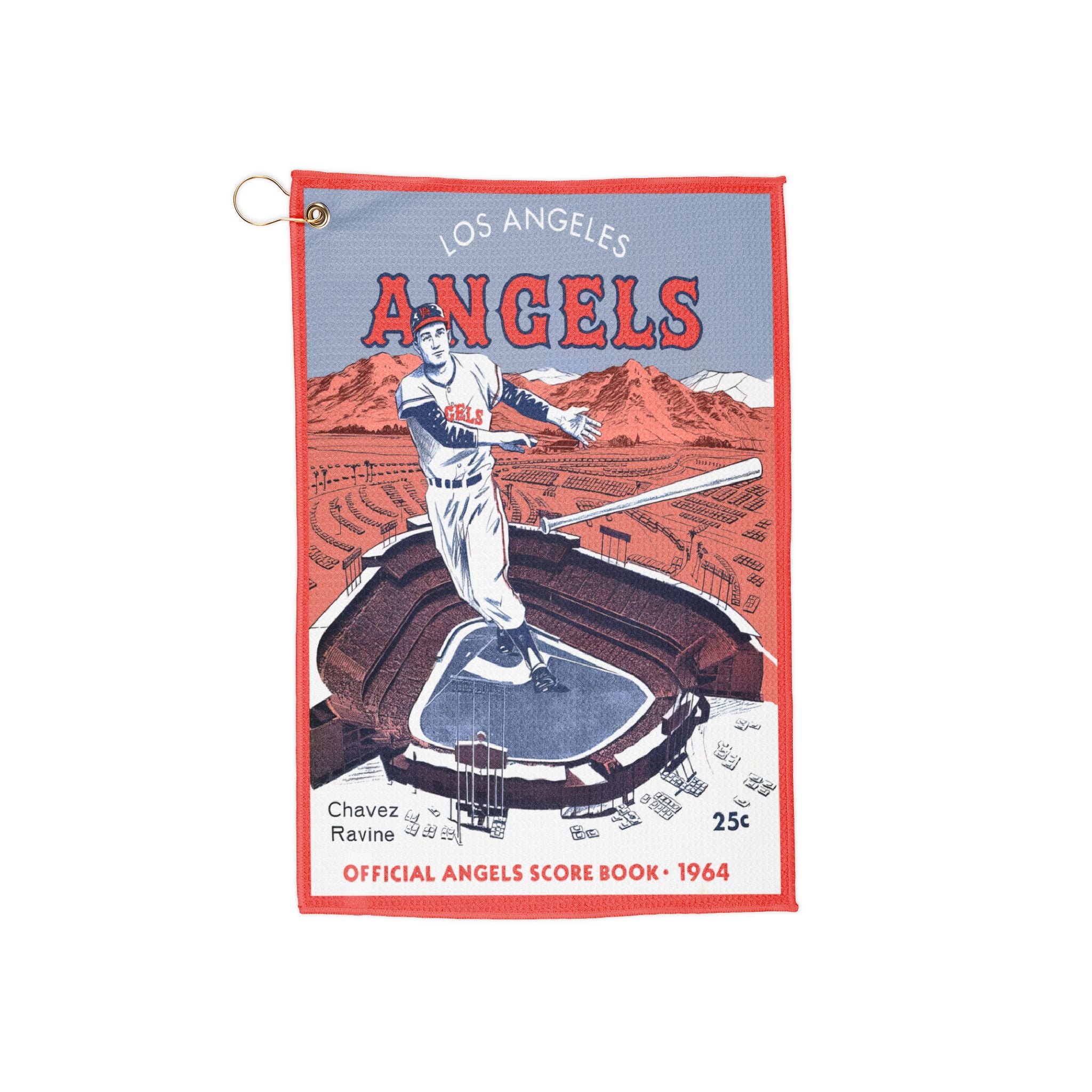 Golf Towels, 1964 Baseball - Los Angeles Angels, Sports Towel, Golf Accessories, Vintage Style Towel, Golf Gift, Baseball Fan Gift