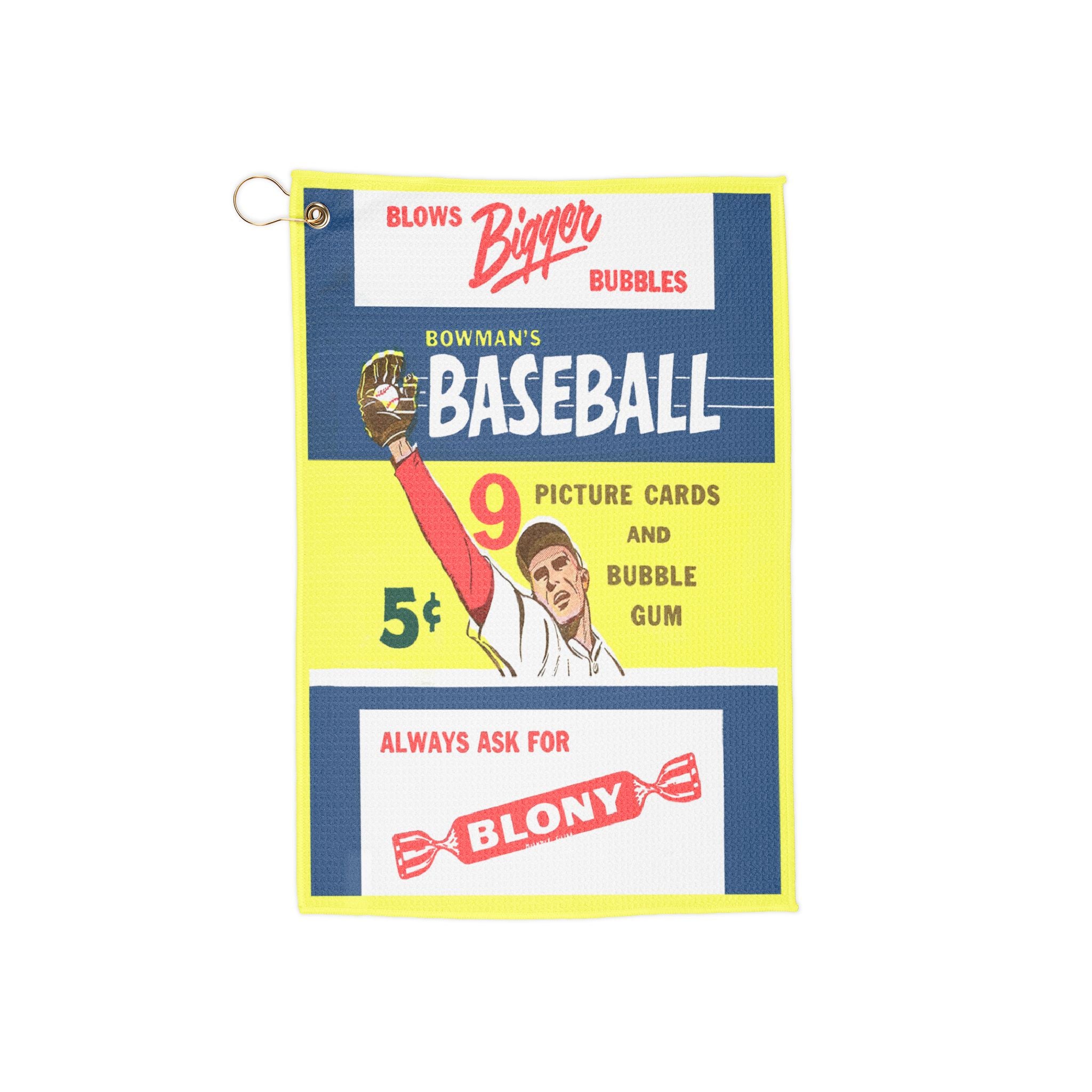 Vintage 1955 Baseball Bowman's Baseball Cards Golf Towels - Sports Memorabilia, Gift for Baseball Fans, Golf Accessories, Retro Sports