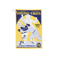 1947 Vintage Football Steelers vs Eagles Program Cover Golf Towel — Retro Towel with Grommet