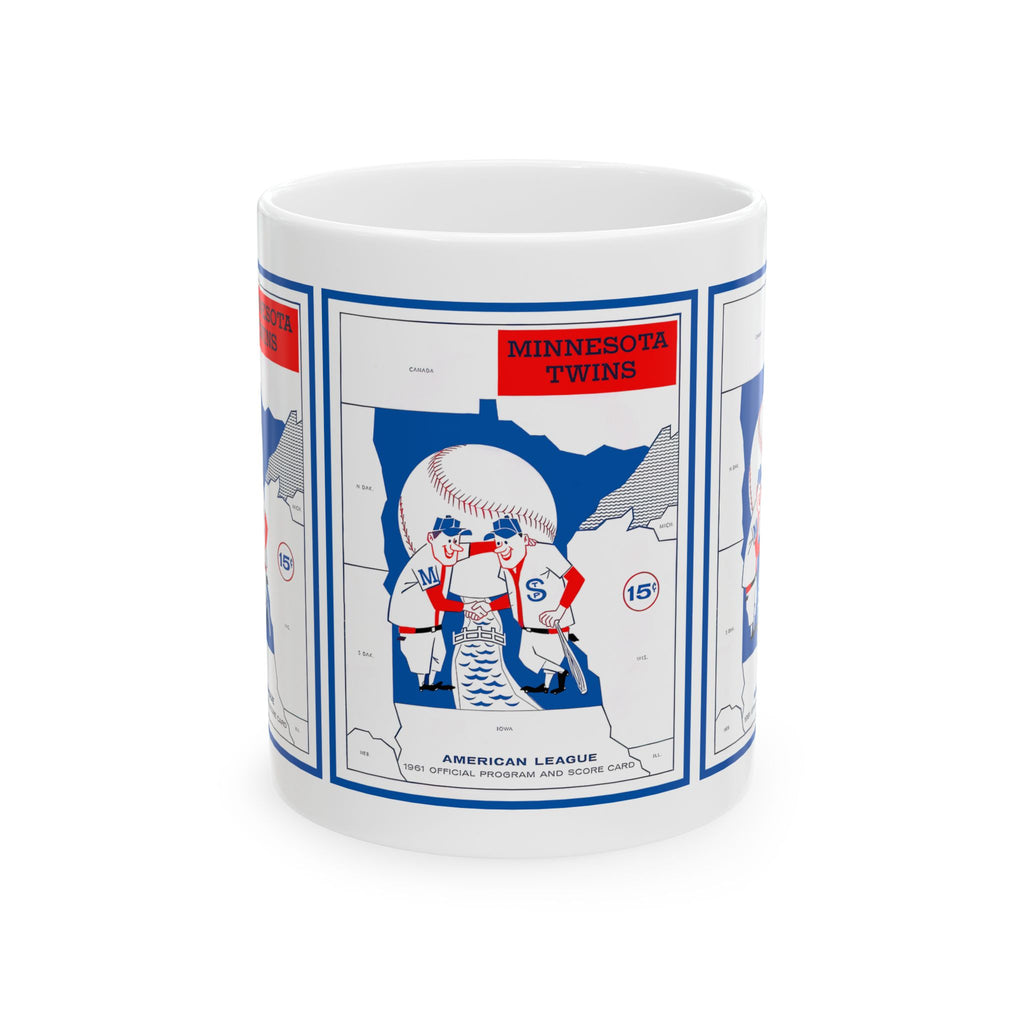 Minnesota Twins Ceramic Mug, 1961 Baseball Sports Fan Drinkware, Coffee Cup Gift, Baseball Lover Tea Mug, MLB Decor, Baseball Collectible