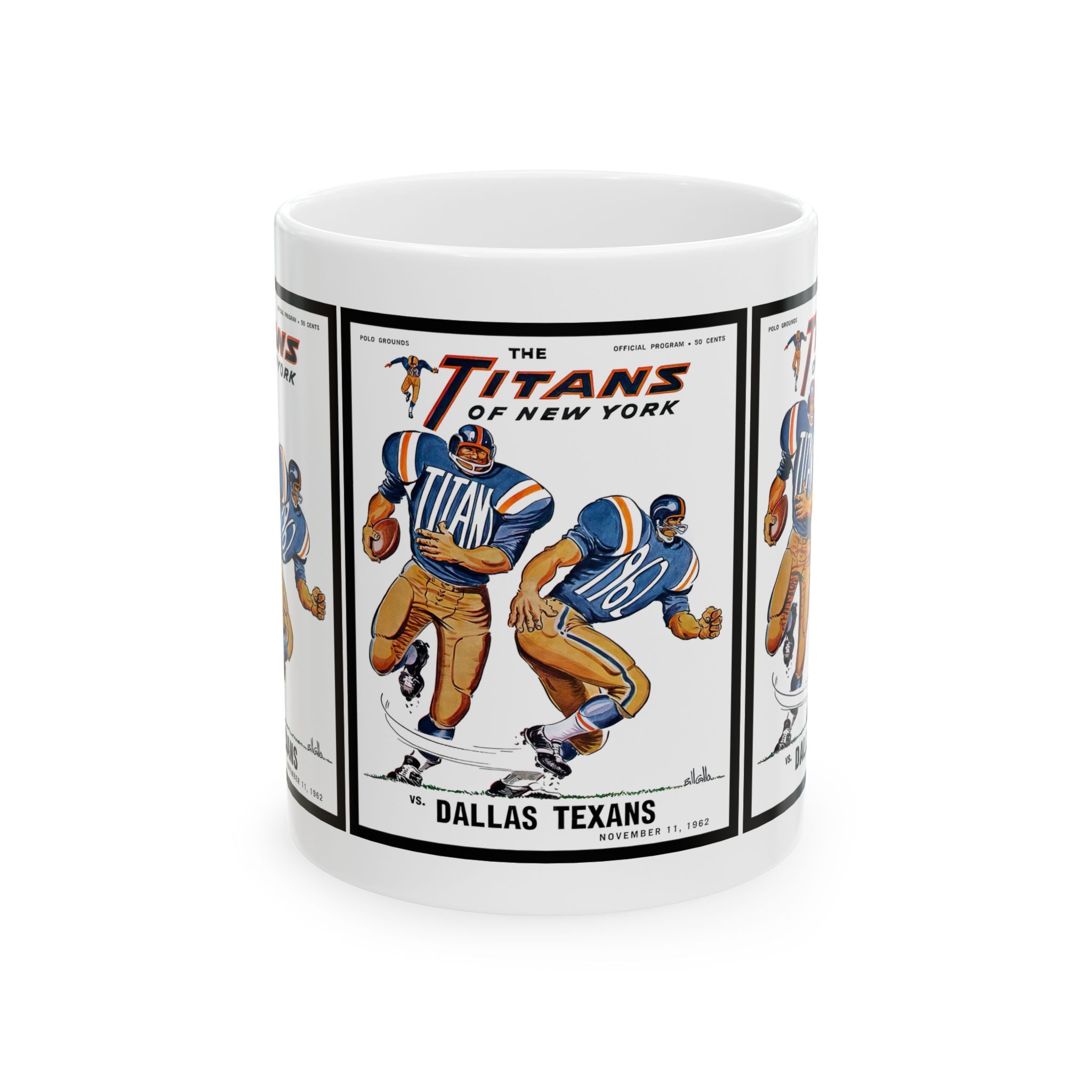 Vintage Football New York Titans Mug, Sports Fan Gift, Retro Football Team Cup, Father's Day Gift, Football Memorabilia, Ceramic Coffee Mug