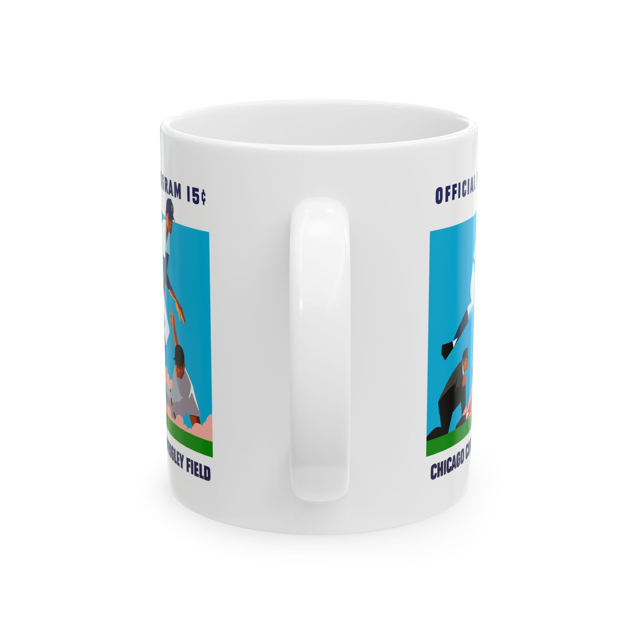 1970 Vintage Chicago Cubs Baseball Program Cover - Ceramic Mug, 11oz