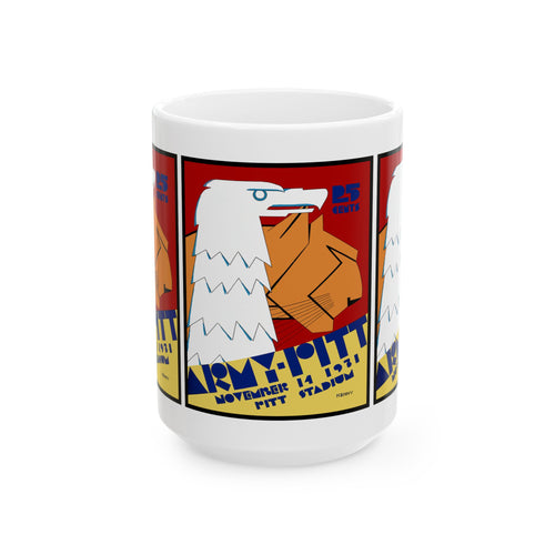 1931 Army - Pitt Football Program Cover Pitt Stadium Vintage Ceramic Mug — Retro College Football 11oz/15oz