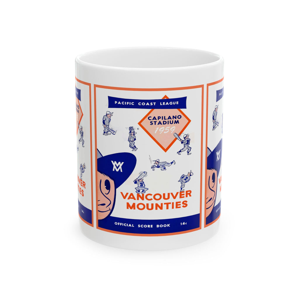 Vancouver Mounties 1959 Pacific Coast League Baseball Ceramic Mug — 11oz & 15oz