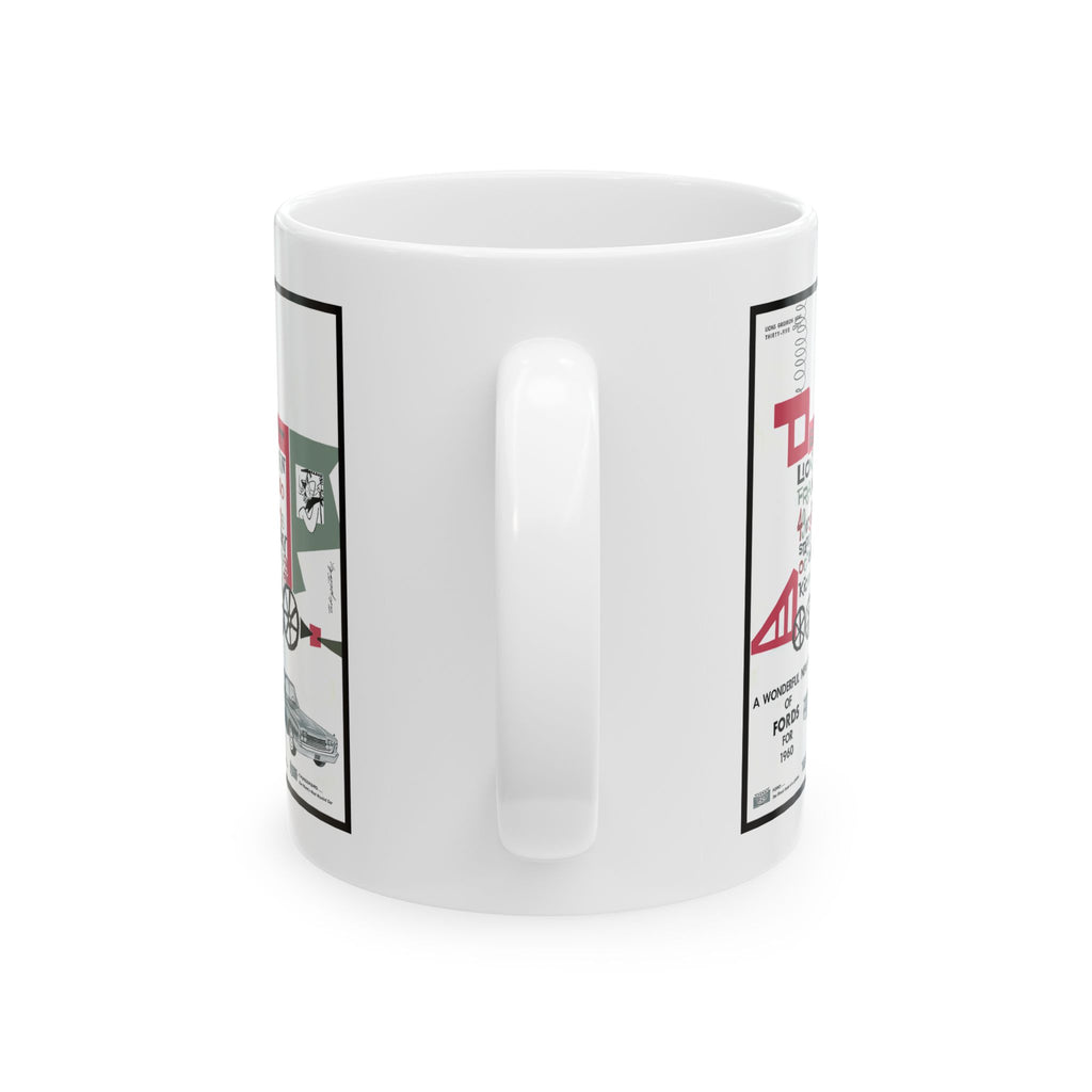 Football Ceramic Mug, 1959 Detroit Lions vs San Francisco 49ers, Sports Fan Gift, Football Coffee Cup, Team Rivalry, Game Day Drinkware