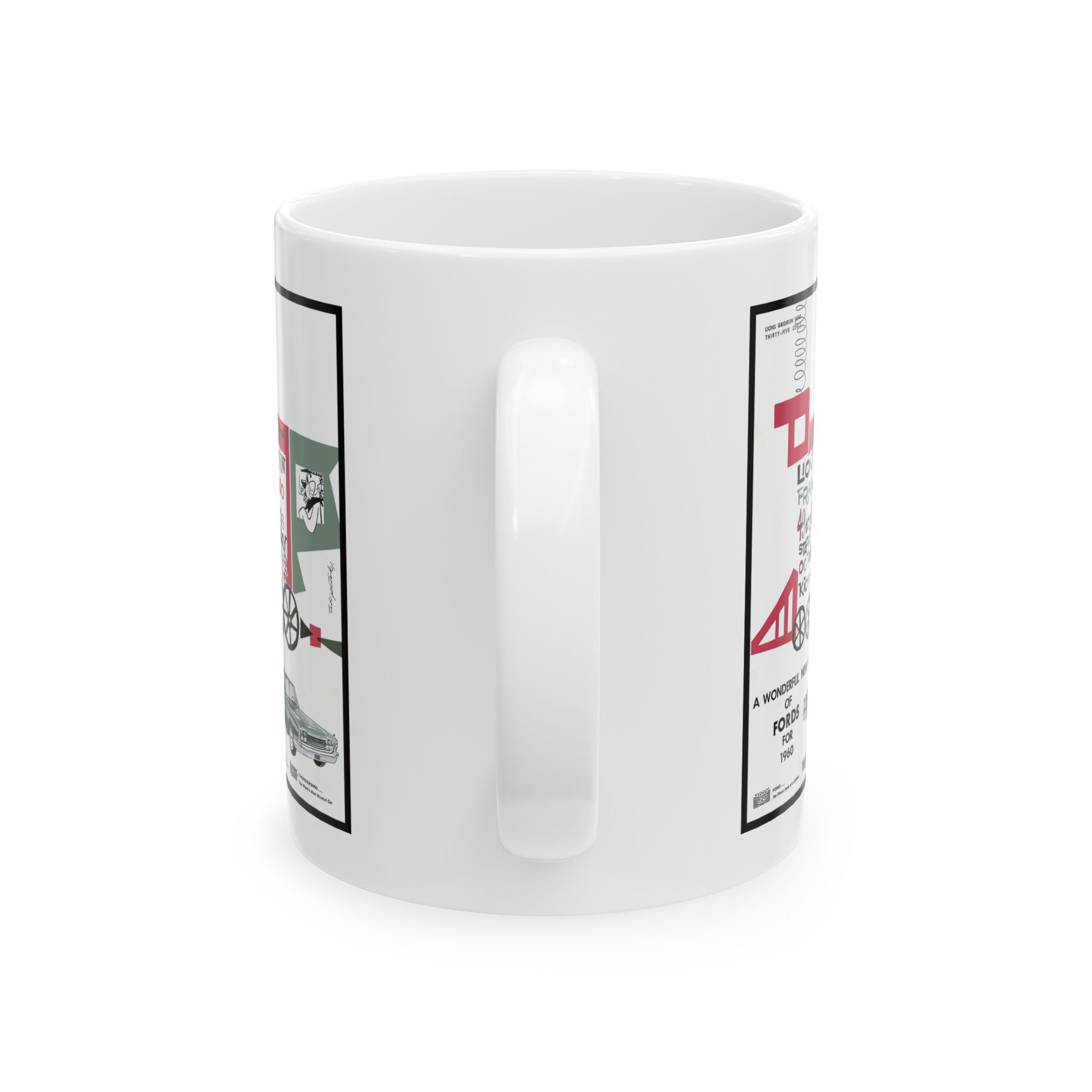 Football Ceramic Mug, 1959 Detroit Lions vs San Francisco 49ers, Sports Fan Gift, Football Coffee Cup, Team Rivalry, Game Day Drinkware