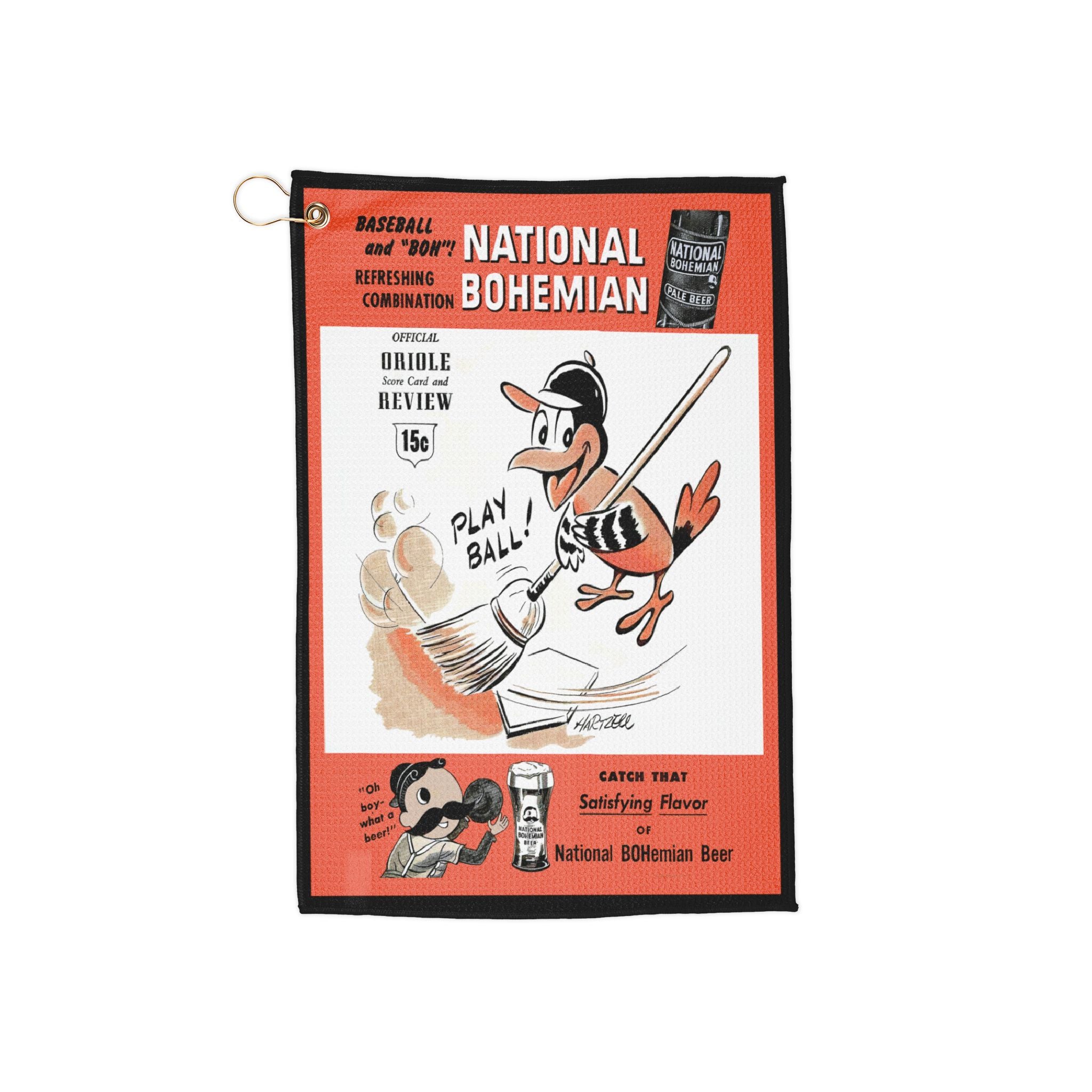 1955 Baltimore Baseball Golf Towel | Vintage Baseball