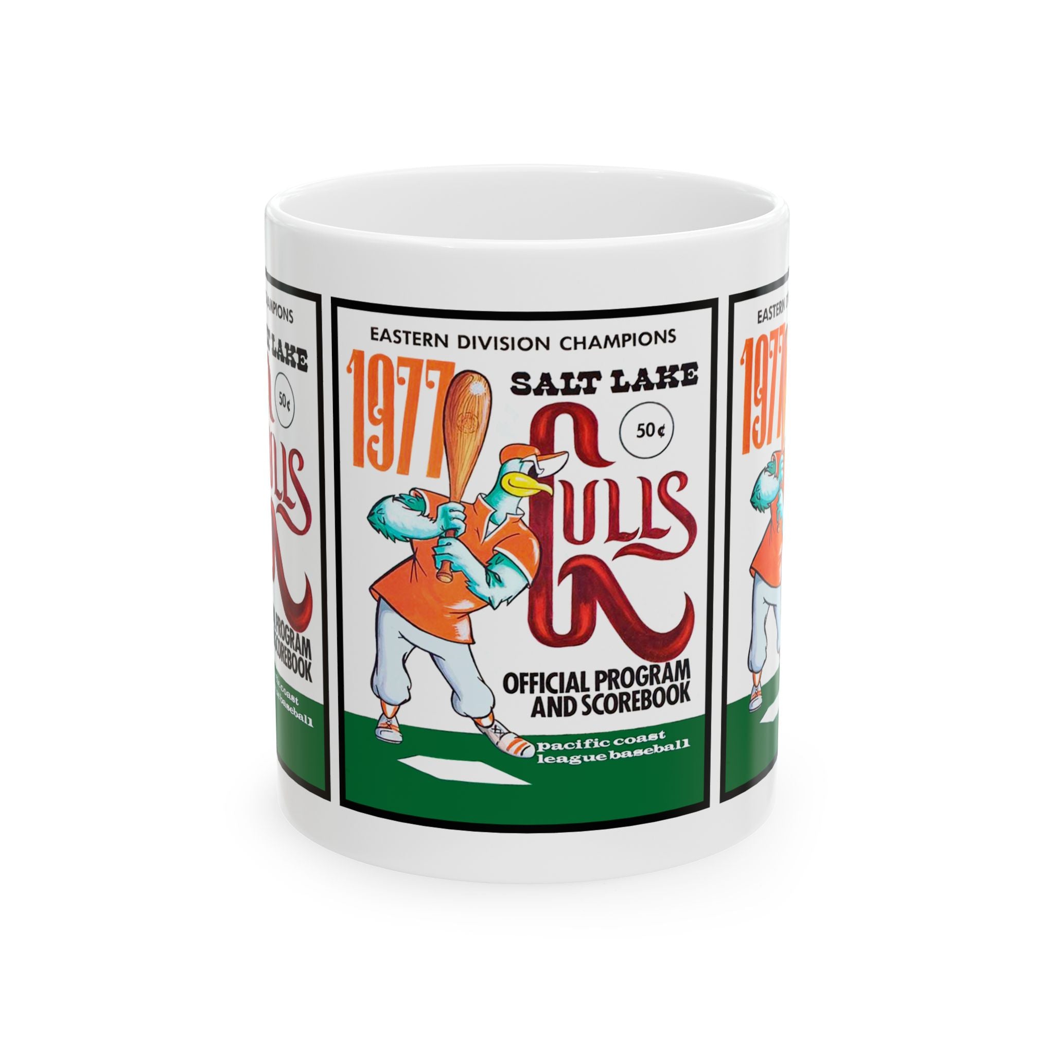 Vintage 1977 Baseball Salt Lake City Gulls Ceramic Mug, Gift for Sports Fans, Coffee Cup, Tea Mug, Baseball Lover Gift, Sport Enthusiast