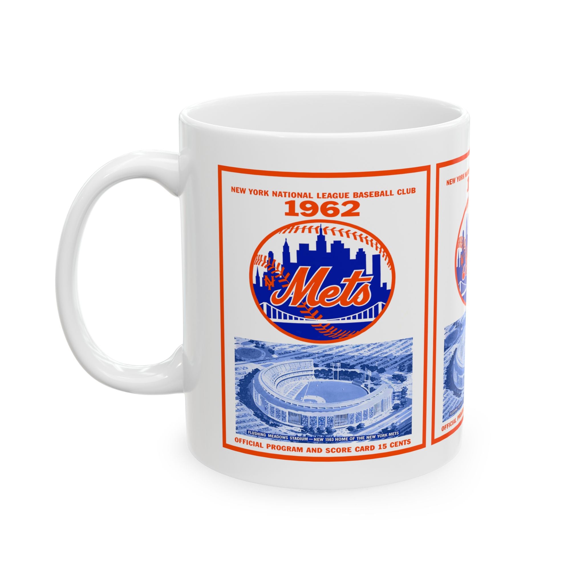 Vintage 1962 Baseball New York Mets Ceramic Mug, Shea Stadium Memorabilia,  Baseball Fans, Collectible Baseball Cup, Sports Coffee Cup