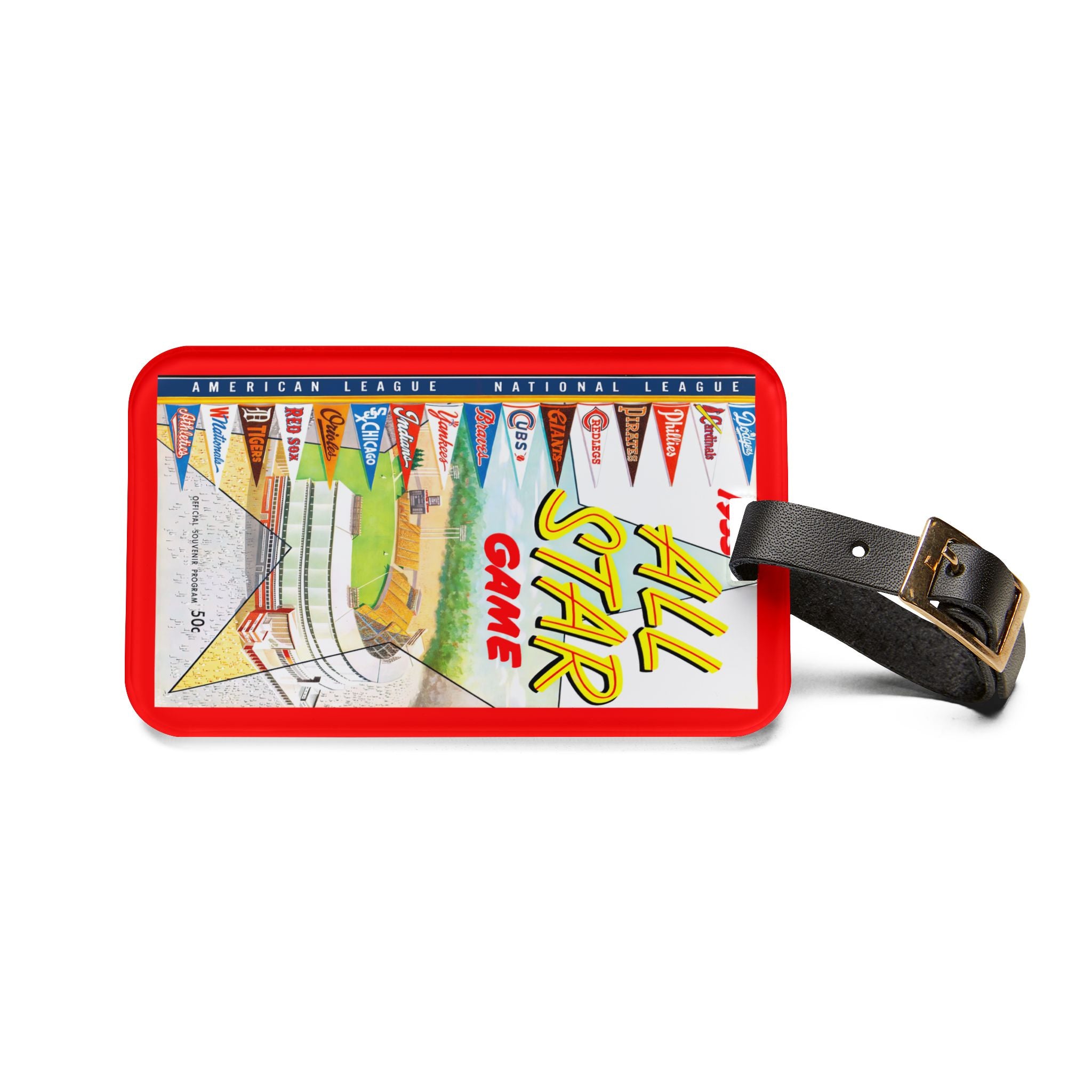 1955 Baseball All-Star Game Milwaukee Luggage Tag | Sports Travel ID