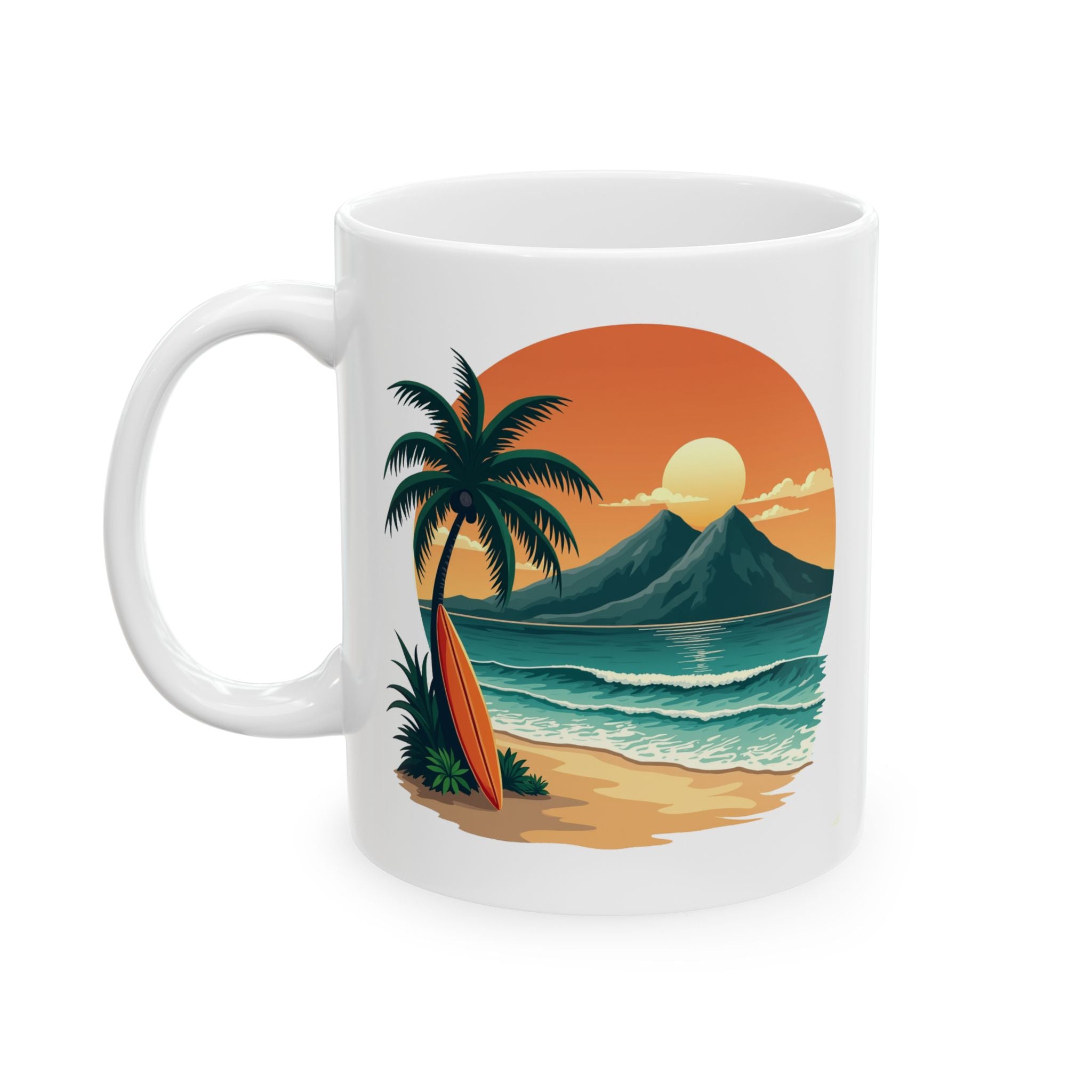 Mug - Retro Hawaii Ceramic Mug (11oz, 15oz)