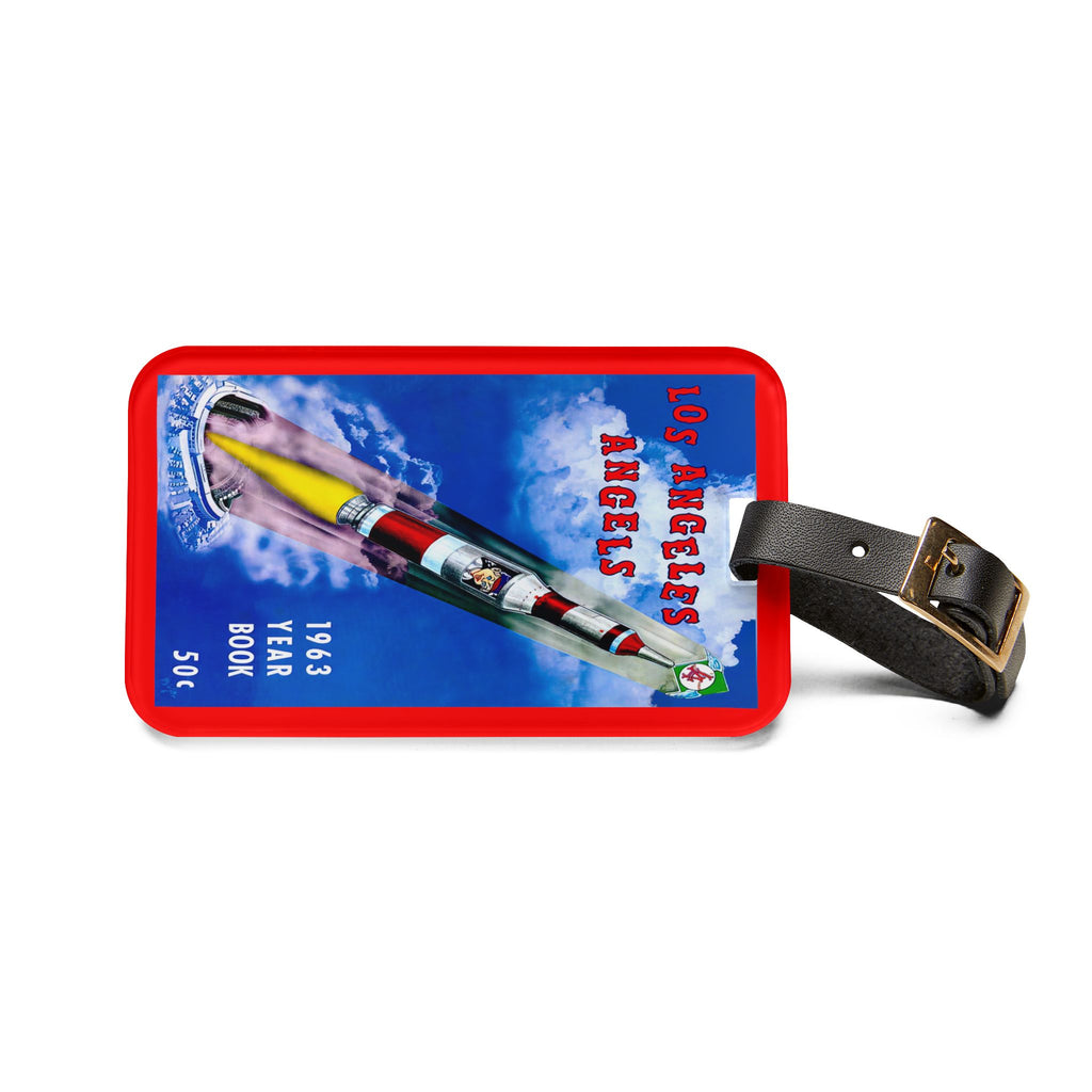 1963 Baseball Los Angeles Luggage Tag | Vintage Baseball Travel ID