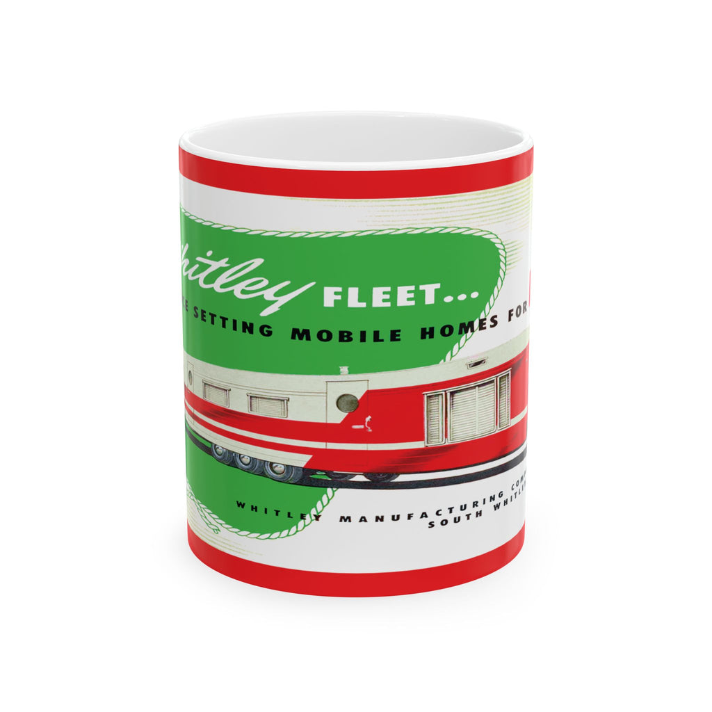 Vintage Camper Ceramic Mug, 1954 Whitley Trailer Retro Travel Coffee Cup, Camping Tea Mug, Campervan  Drinkware, Happy Camper Drink Cup,