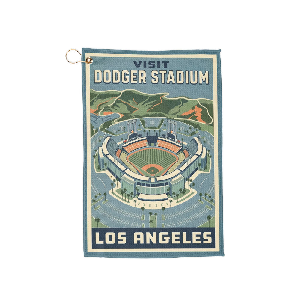 WPA Style Visit Los Angeles Golf Towel