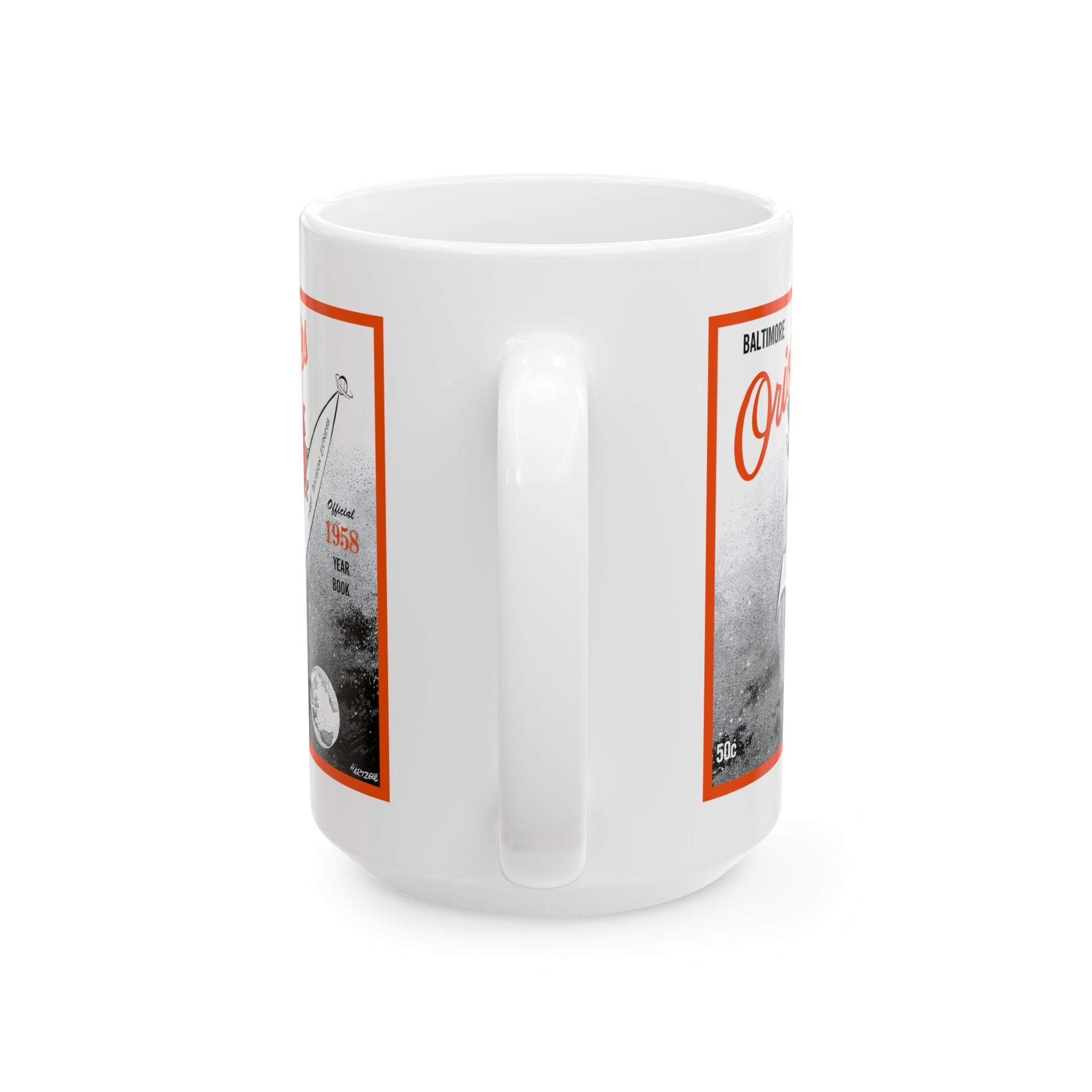 Baseball Ceramic Mug, 1958 Baltimore Baseball Decor, Sports Fan Gift, Coffee Cup, Tea Mug, Home Kitchen Decor, Baseball Lover Gift