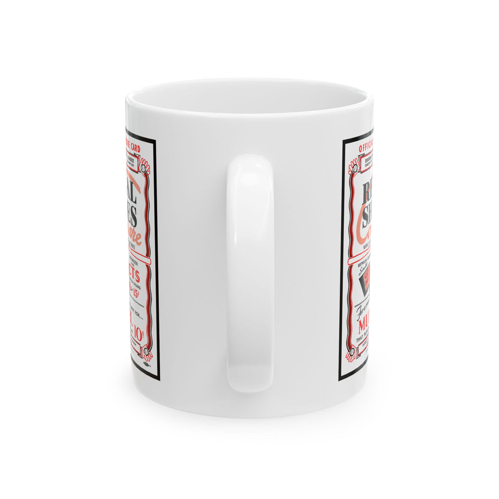 Vintage 1938 Brooklyn Dodgers Program Cover - Regal Shoes Ceramic Mug (11oz, 15oz) - Coffee Cup