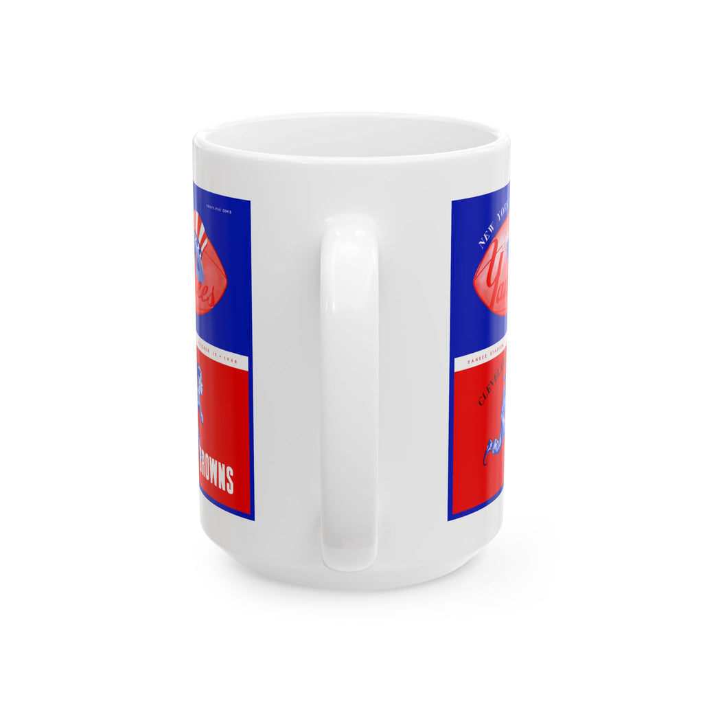 Vintage Sports Mug — 1946 New York Yankees - Cleveland Browns Football (11oz/15oz)