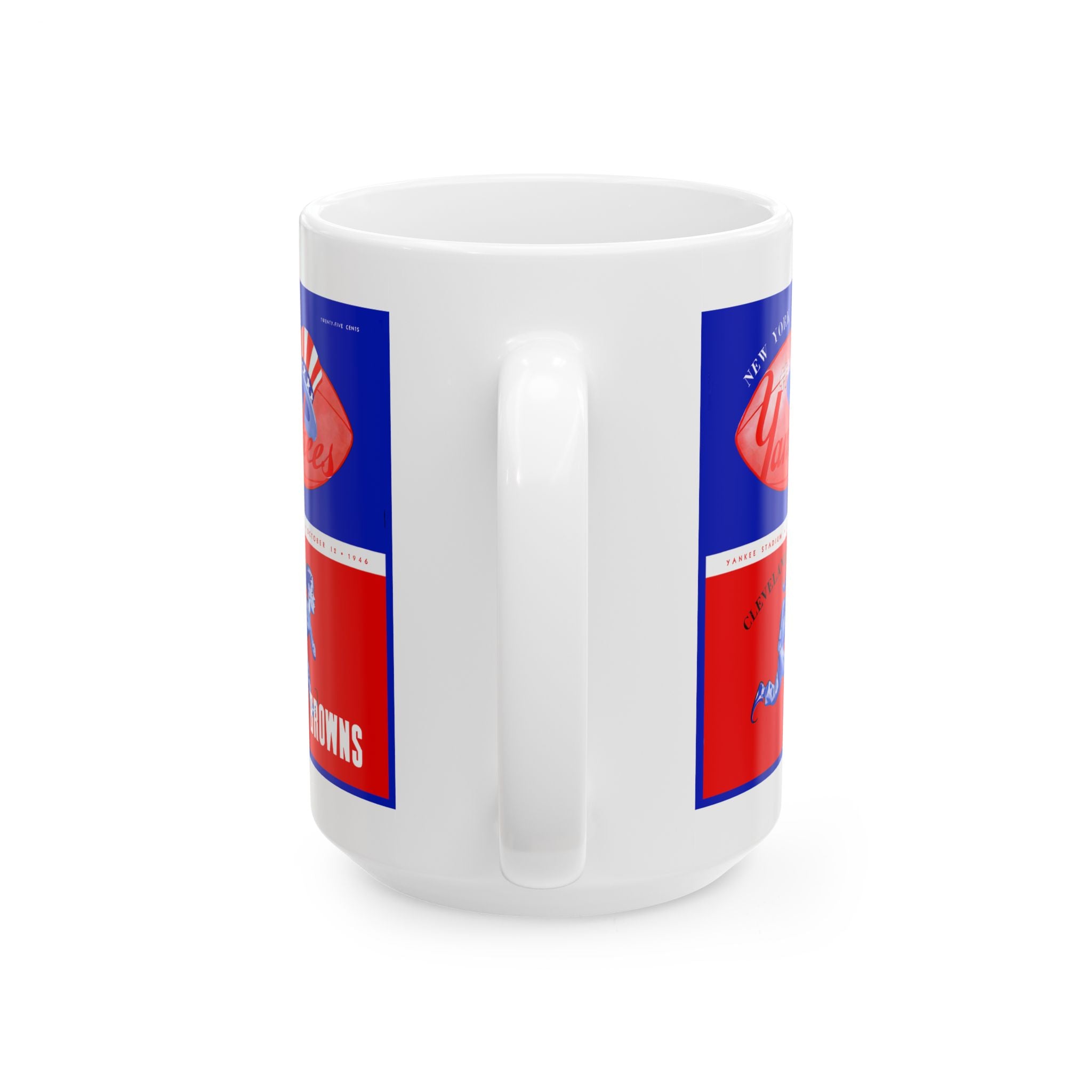Vintage Sports Mug — 1946 New York Yankees - Cleveland Browns Football (11oz/15oz)