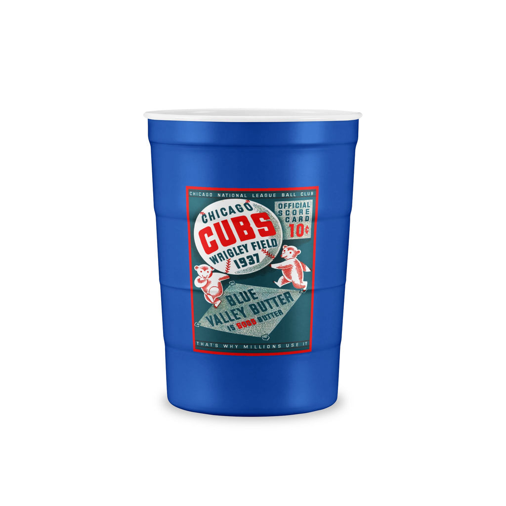 1937 Baseball Chicago Cubs Program Cover - Recyclable Steel Cup — Stainless Reusable Party Cup
