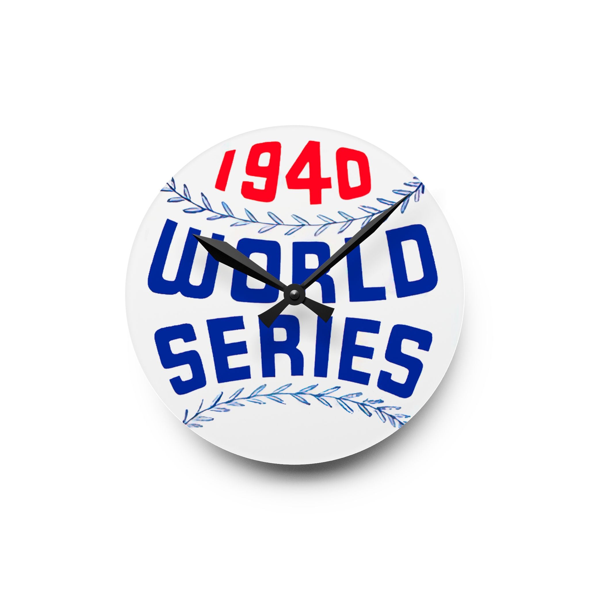 Vintage Baseball World Series Acrylic Wall Clock, Sports Fan Gift, Unique Home Decor, Man Cave Clock, Custom Sports Clock