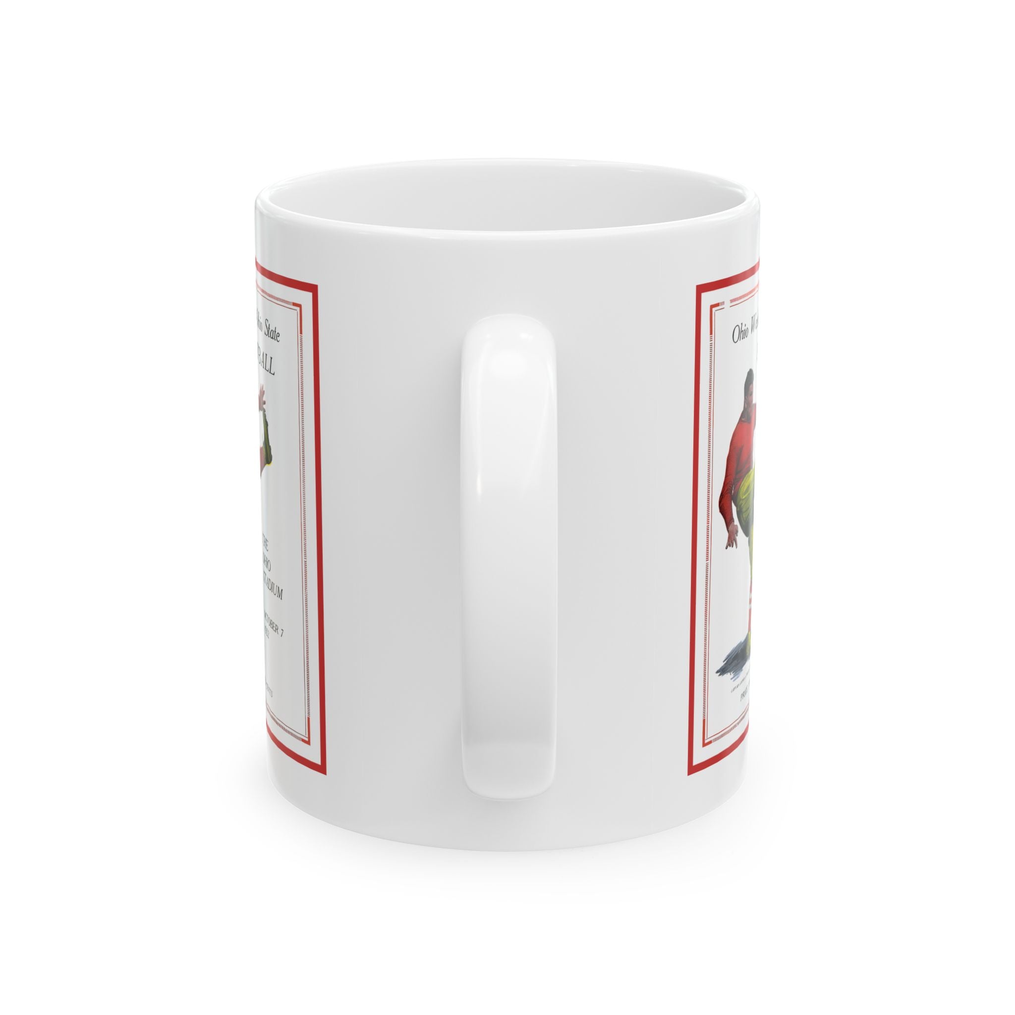 Ohio Wesleyan vs Ohio State 1922 Football Ceramic Mug, Sports Fan Gift, Coffee Cup, Tea Mug, Football Game Memorabilia, Vintage Sports Mug