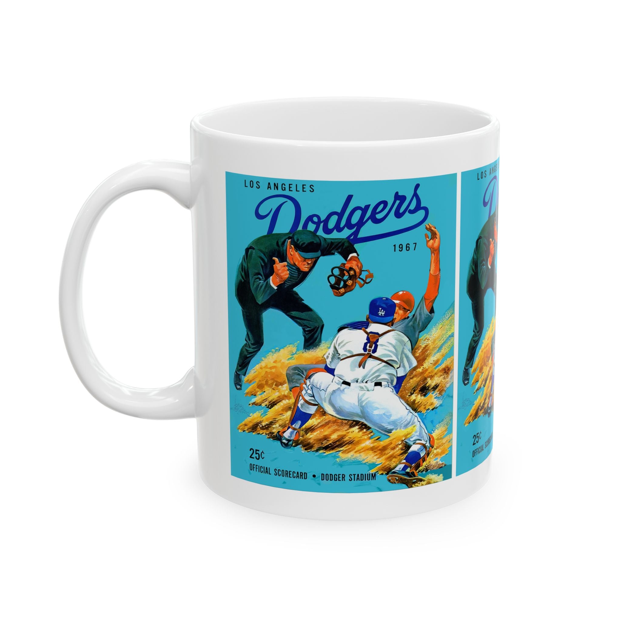 Baseball Mug, 1967 Dodgers Los Angeles, Sports Fan Gift, Baseball Lover Cup, Ceramic Mug, 11oz, 15oz