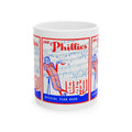 Vintage 1950 Philadelphia Phillies Baseball Ceramic Mug, Sports Fan Gift, Coffee Cup, Baseball Team Memorabilia, Baseball Collector's Item,