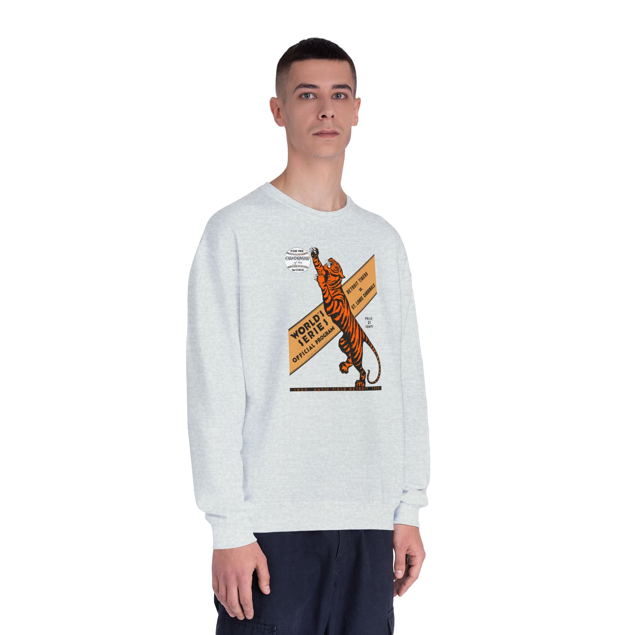1934 Vintage Cardinals - Tigers Baseball World Series -  NuBlend® Crewneck Sweatshirt