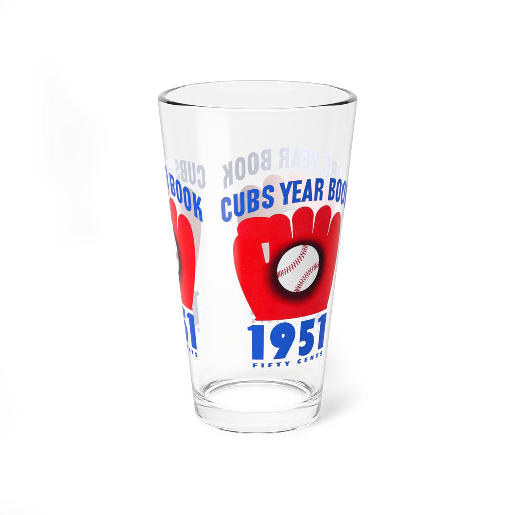 1951 Vintage Chicago Cubs Baseball Yearbook Cover -  Pint Glass, 16oz