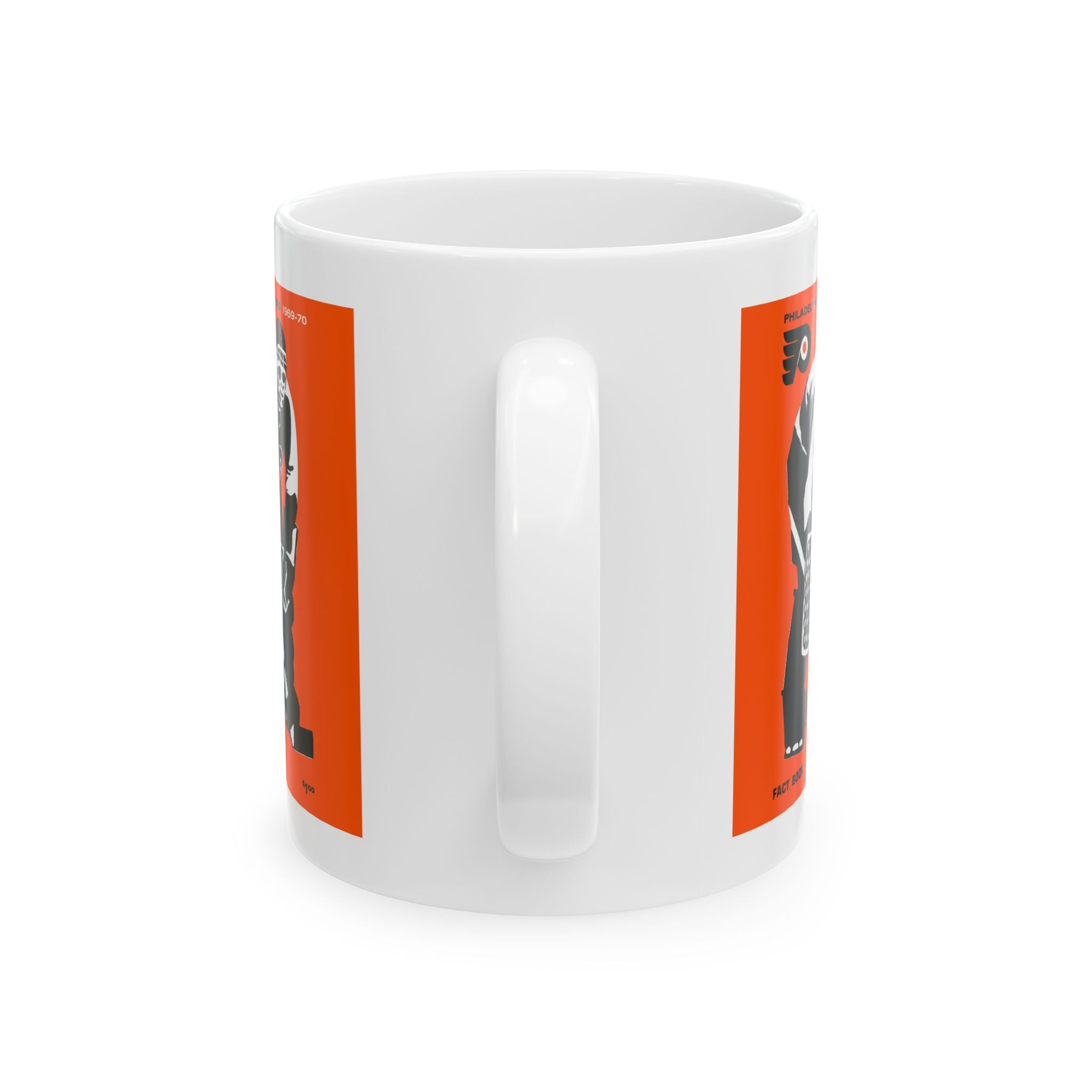1969-1970 Vintage Philadelphia Flyers Media Guide Cover - Ceramic Mug, 11oz