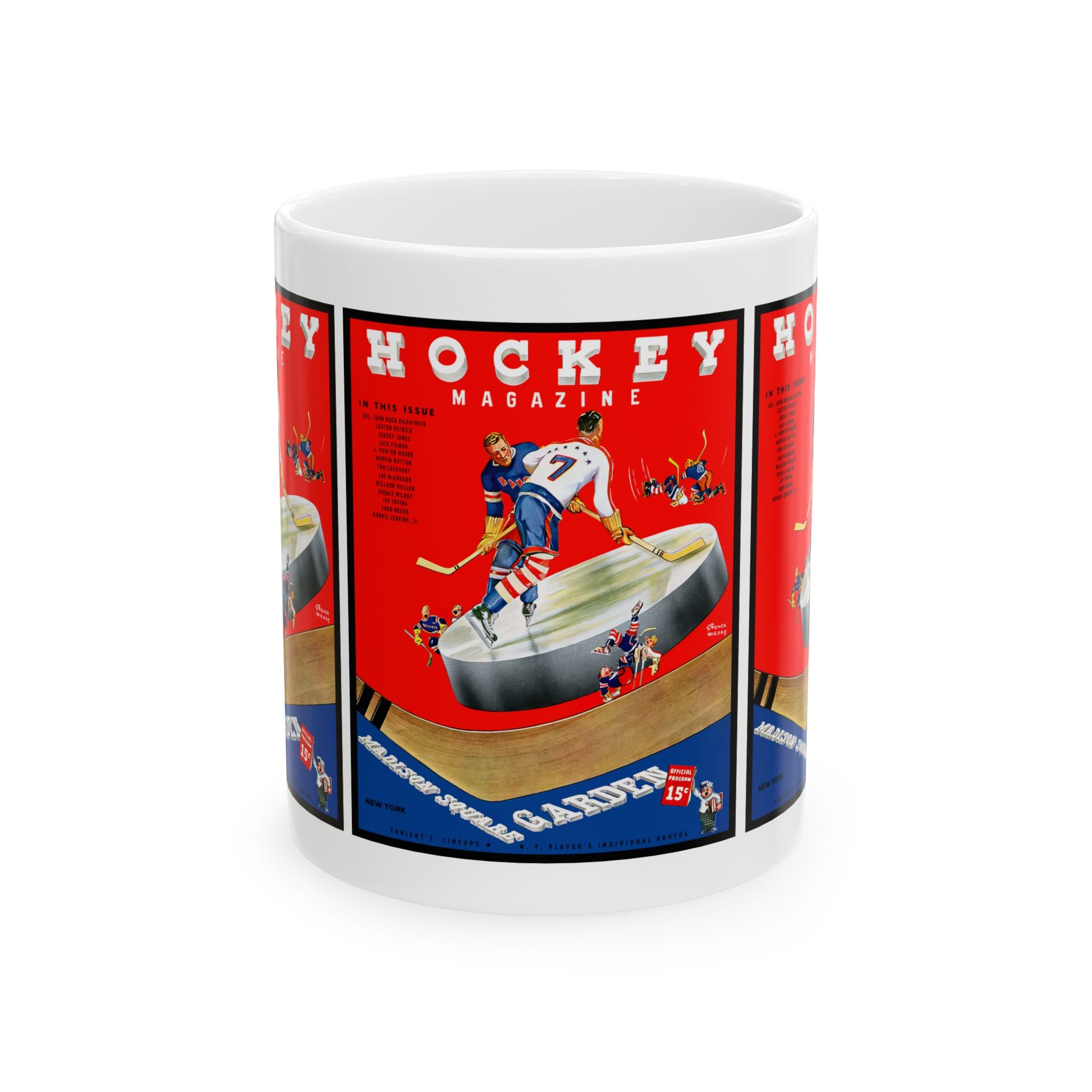 Ceramic Mug, 1938-1939 Hockey New York Americans, Hockey Fan Gift, Sports Memorabilia, Vintage Sports Mug, Hockey Collectible, Team Spirit