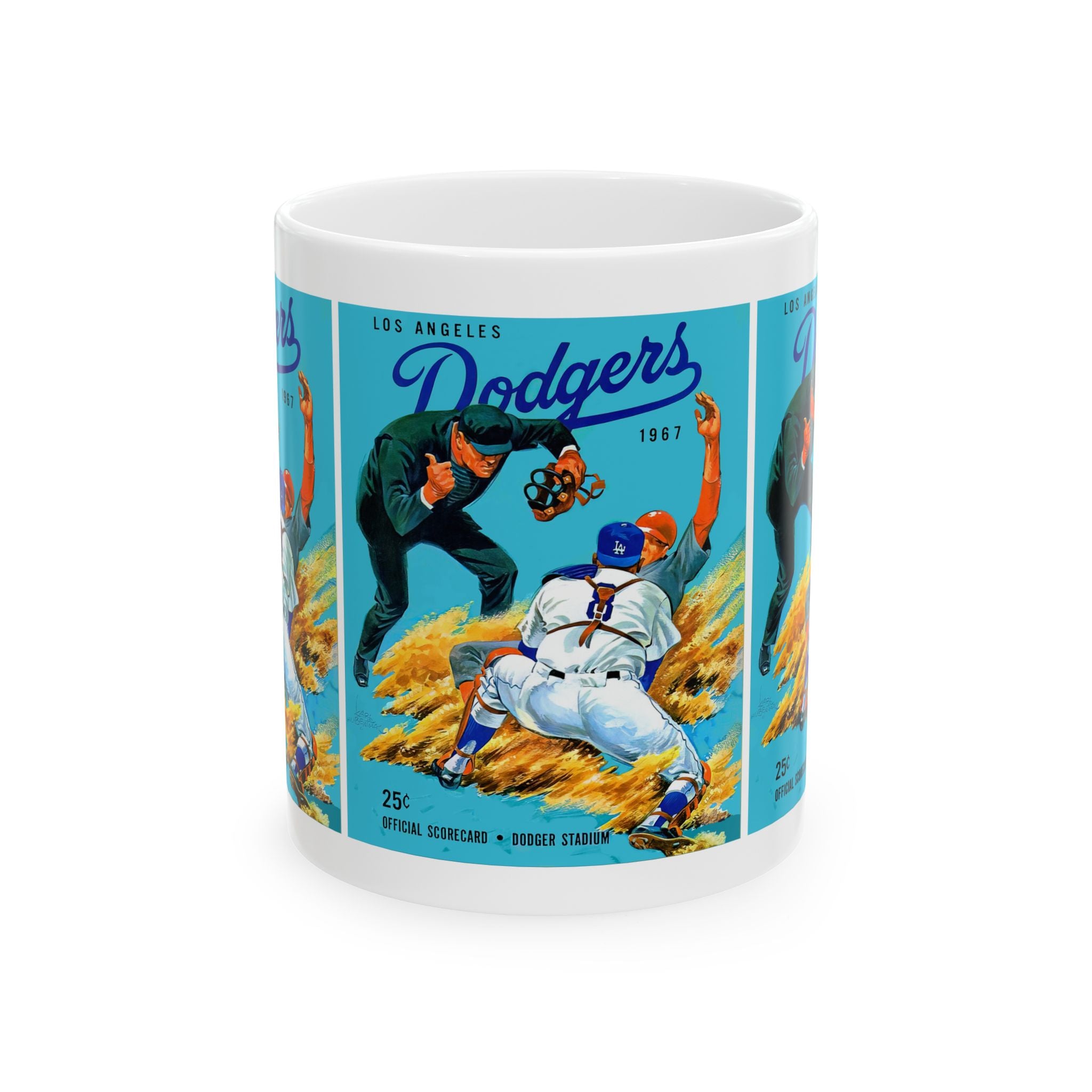 Baseball Mug, 1967 Dodgers Los Angeles, Sports Fan Gift, Baseball Lover Cup, Ceramic Mug, 11oz, 15oz