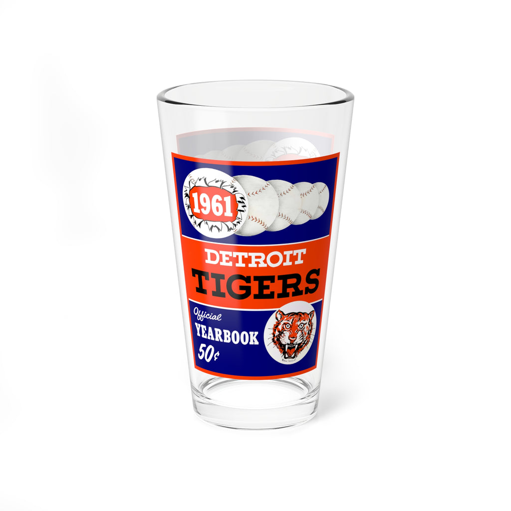 1961 Baseball Tigers Baseball Mixing Glass