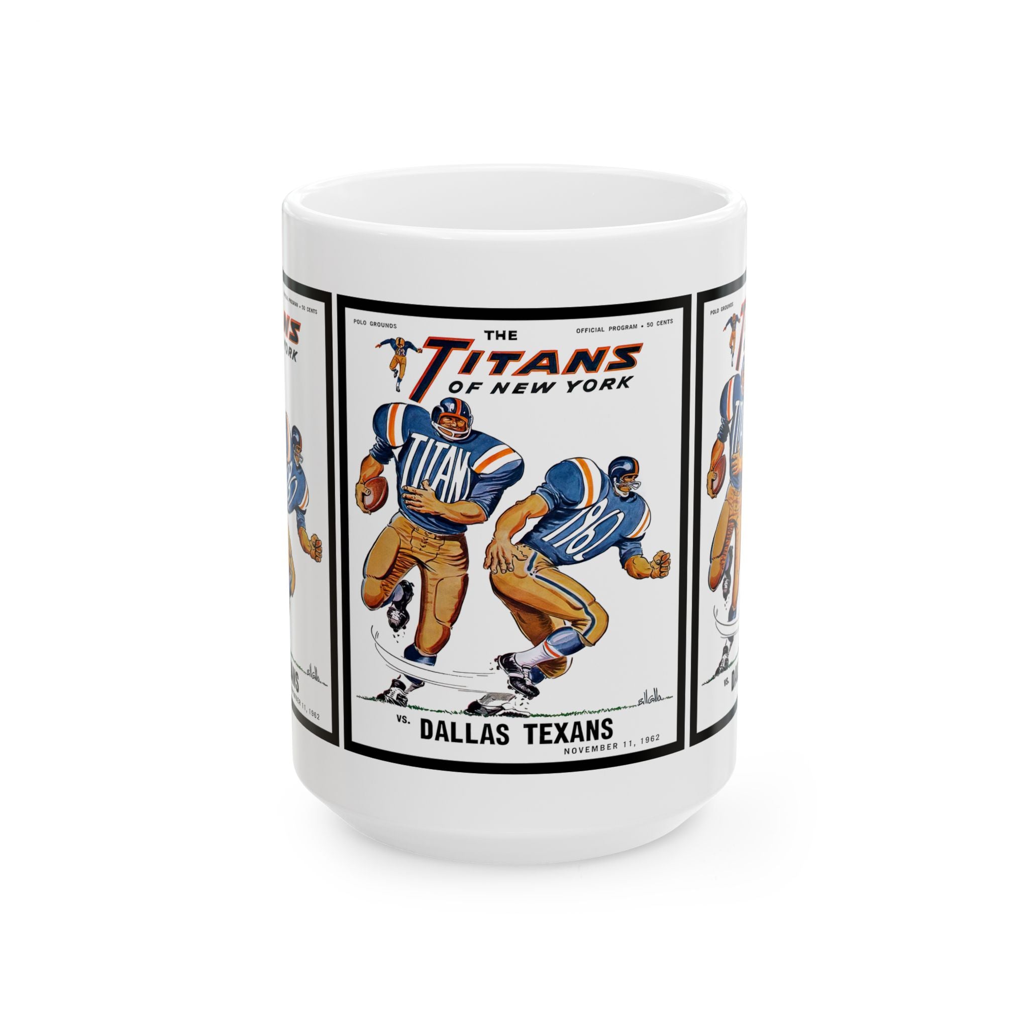 Vintage Football New York Titans Mug, Sports Fan Gift, Retro Football Team Cup, Father's Day Gift, Football Memorabilia, Ceramic Coffee Mug