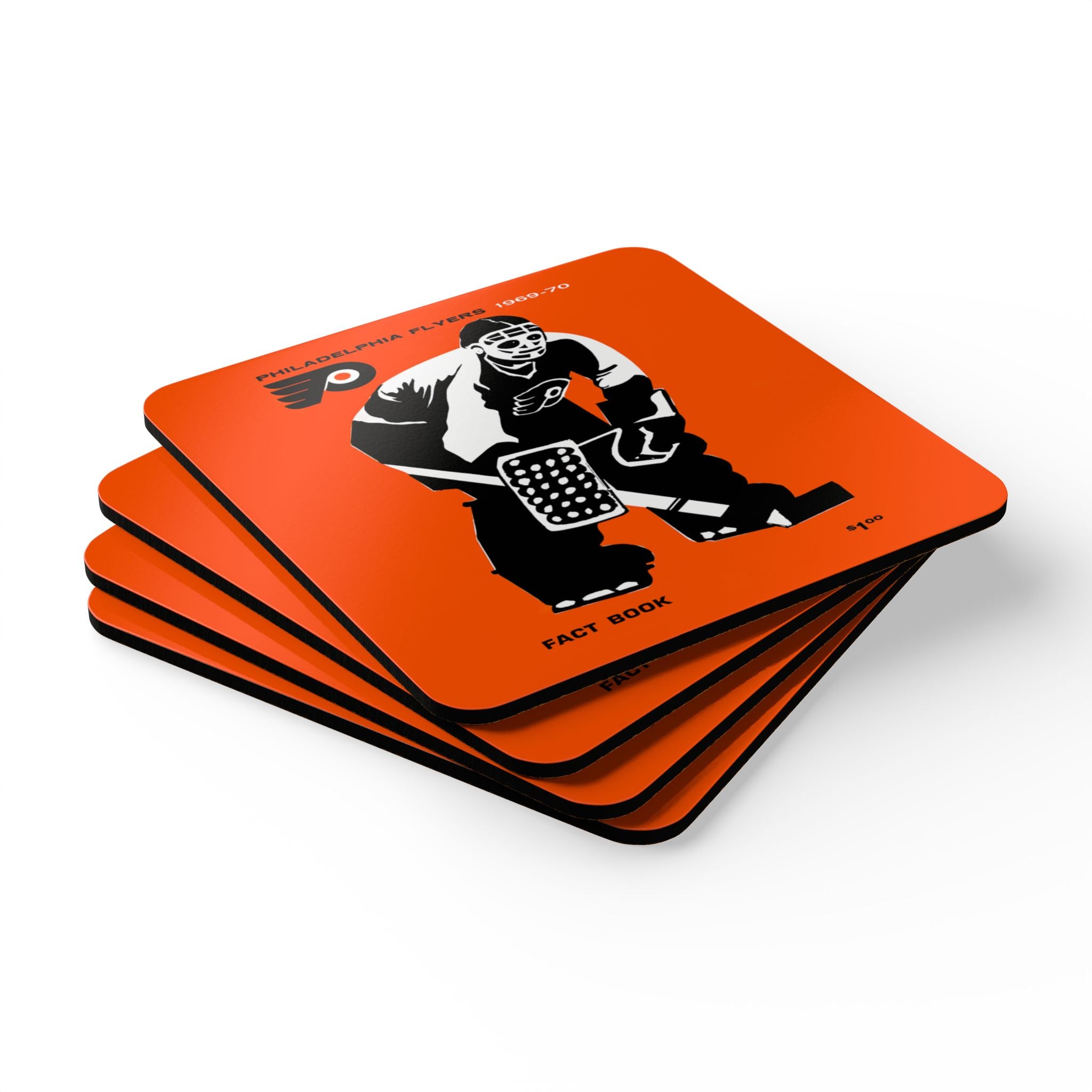 Hockey 1969 Flyers Coaster Memorabilia, Sports Coaster, Sports Fan Gift, Hockey Collectibles, Kitchen Decor