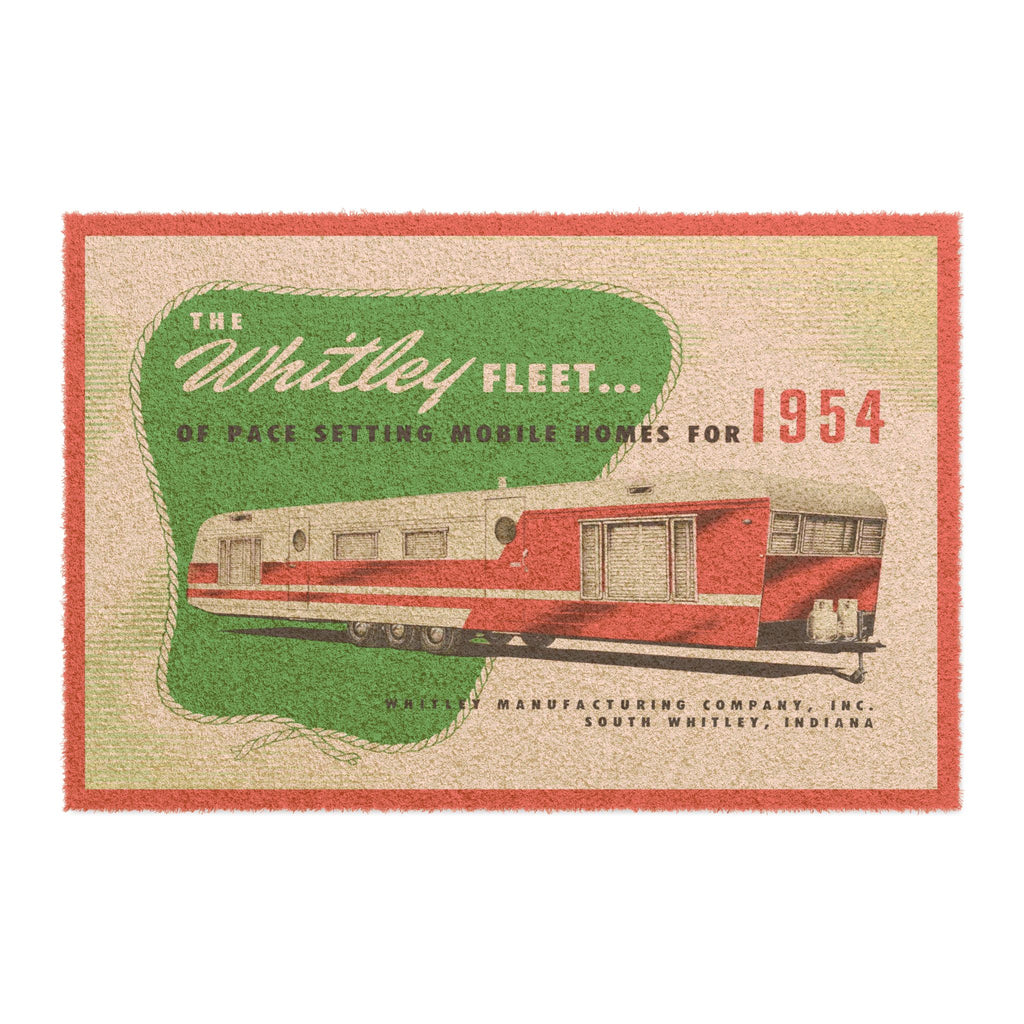 Vintage 1954 Whitley Trailer RV Doormat
