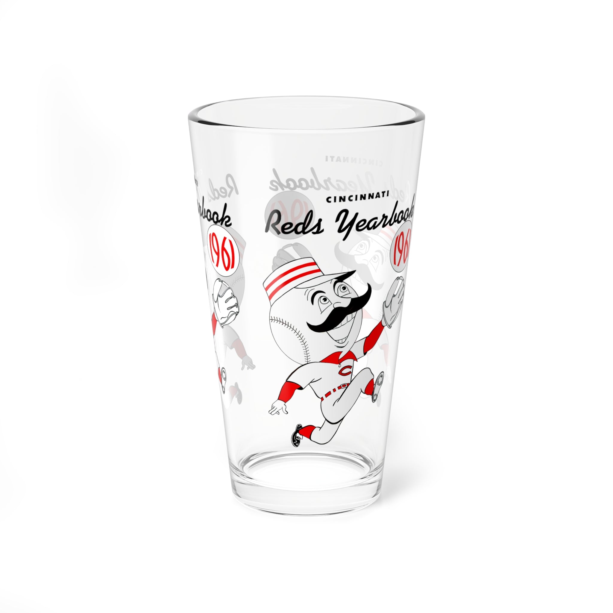 1961 Cincinnati Reds Baseball Yearbook -  Pint Glass, 16oz