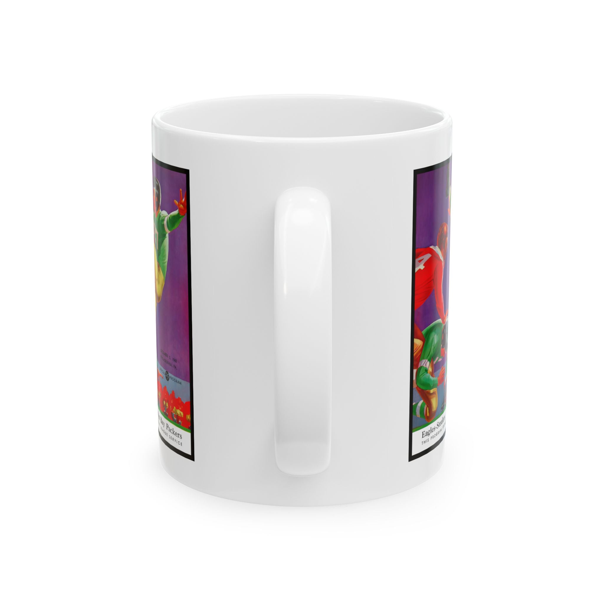 1943 (Steeagles) Eagles-Steelers  vs Green Bay Ceramic Mug — Retro  Football Design (11oz, 15oz)